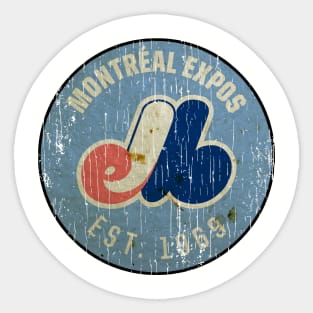 MONTREAL EXPOS EST 1969 - VINTAGE Sticker